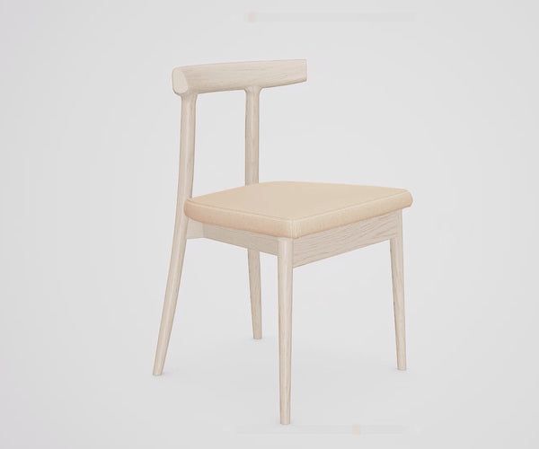 Arial Horn Chair, Dove/Champagne