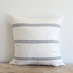 Henry Pillow Light, Charcoal, 22" x 22"