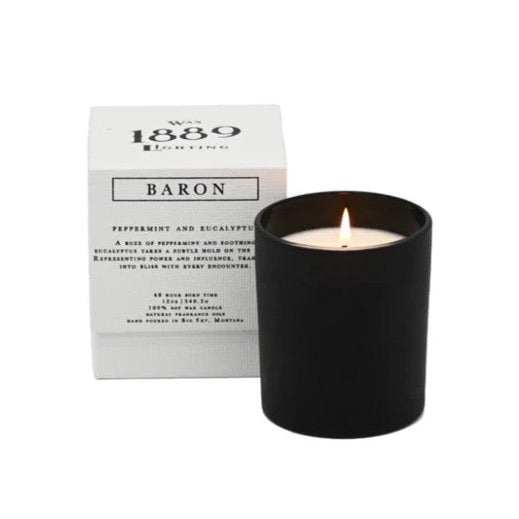 Matte Black Clarisse Candle, 12oz, 2 Scents