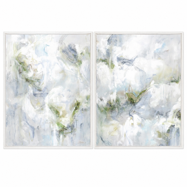Lichen Dreams I Diptych, 80.5" x 52"