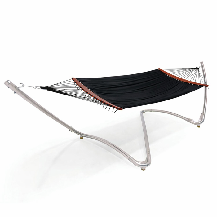 Tuuci Air Lounges/Hammocks, Black w/ Stainless Steel Wave Stand