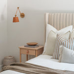 Clare Shelter Bed, Tan Stripe, King & Queen