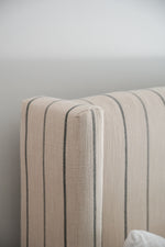 Clare Shelter Bed, Tan Stripe, King & Queen