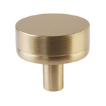 Conical Smooth Cabinet Knob 1-1/4", Satin Brass, Sold Individually