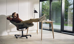 Consul Office Chair, Paloma Shadow/Walnut