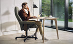 Consul Office Chair, Paloma Shadow/Walnut