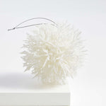 White Coral Cluster Christmas Tree Ornament, White, Sold Individually