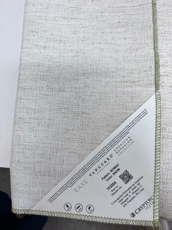 Claremont Queen Sleep Sofa, 83.5", Nomad Snow Performance Fabric