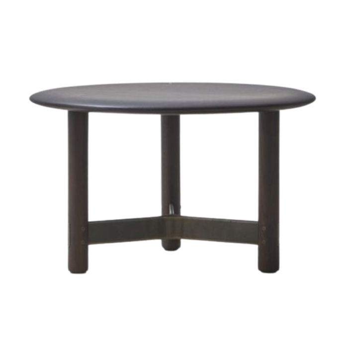 Stilt Medium Coffee Table, Smoked Oak, 24" Dia x 14"H
