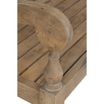 Promenade Mindi Wood Carved Wood Bench, 43.25"W