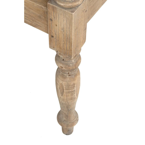 Promenade Mindi Wood Carved Wood Bench, 43.25"W