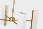 Capalino Large Chandelier - Satin Brass, 30"Dia