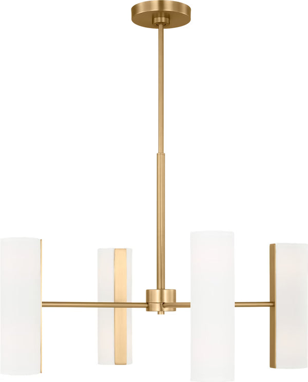 Capalino Large Chandelier - Satin Brass, 30"Dia
