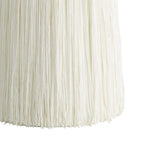 Tassel Lamp, Ivory Silk Blend Yarn