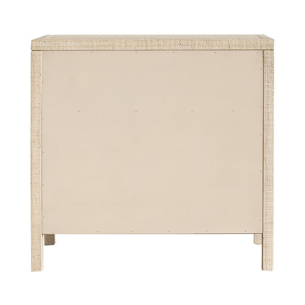Paloma 3 Drawer Raffia Wrapped Dresser - Natural, 34"W