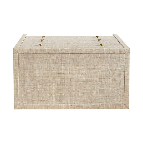 Paloma 3 Drawer Raffia Wrapped Dresser - Natural, 34"W