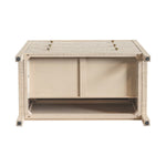 Paloma 3 Drawer Raffia Wrapped Dresser - Natural, 34"W