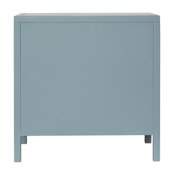 Maribelle Scallop 3 Drawer Dresser - Slate Blue, 34"W