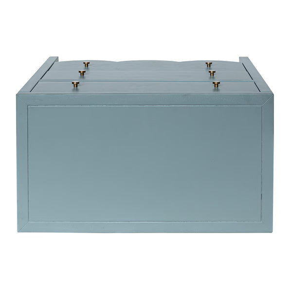 Maribelle Scallop 3 Drawer Dresser - Slate Blue, 34"W