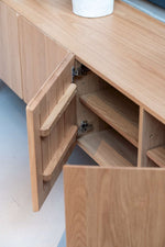 Nell Credenza, Light Oak, 71"W x 17.7"D x 23.6"H