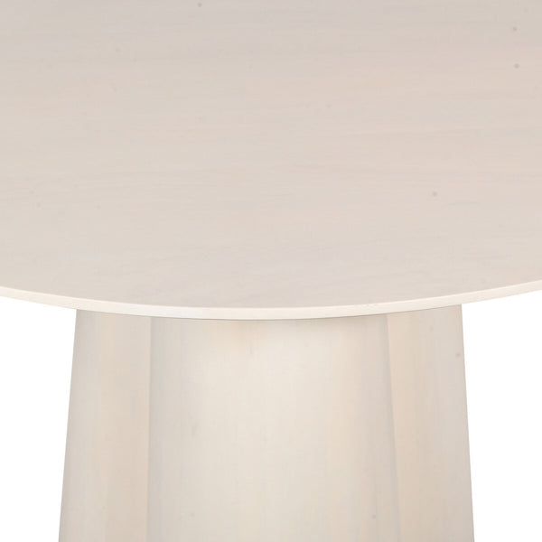 Clover Dining Table - White Wash, 48" Dia