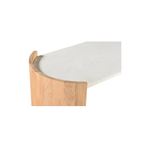 Dala Console Table White, 50” W x 17” D x 31” H