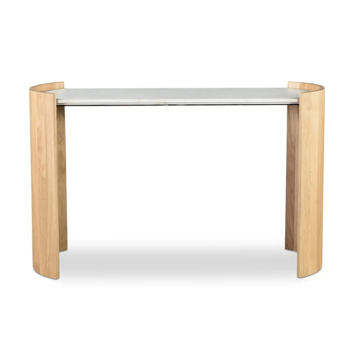 Dala Console Table White, 50” W x 17” D x 31” H