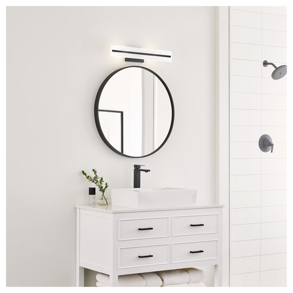 Dex 24" Bath Sconce, Midnight Black