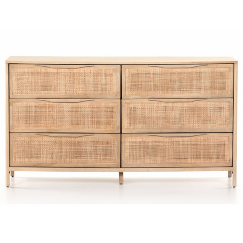 Sydney 6-Drawer Dresser, Natural Mango