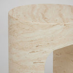 Wesley Drink Table, Cavern Marble, 10"Dia x 20"H