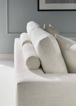 Lucca Two Seat Sofa, Kipri Snow Performance Fabric, 95"W