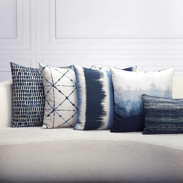 Trilogy Pillow - Indigo, 20" x 20"