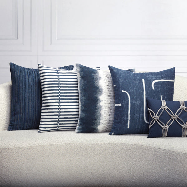 Instinct Pillow - Denim, 20" x 20"