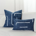 Instinct Lumbar Pillow - Denim, 12" x 20"