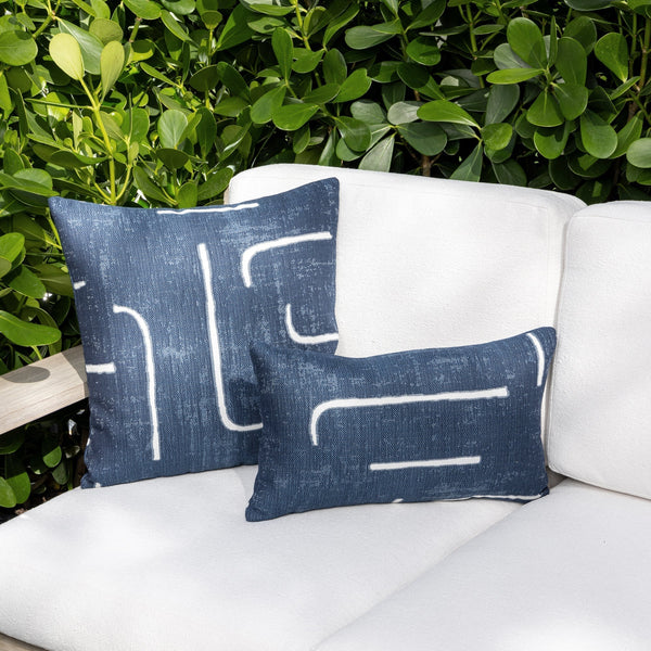 Instinct Pillow - Denim, 20" x 20"
