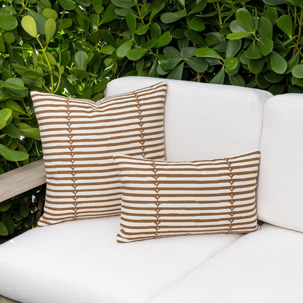 Sincerity Lumbar Pillow - Caramel, 12" x 20"