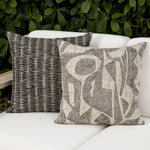Intertwine Pillow - Ebony, 22" x 22"