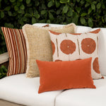 Golden Hour Fringed Pillow, 22" x 22"