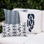 Ritual Lumbar Pillow - Indigo, 12" x 20"