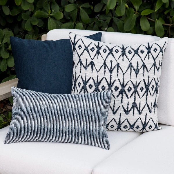 Progress Lumbar Pillow - Indigo, 12" x 20"