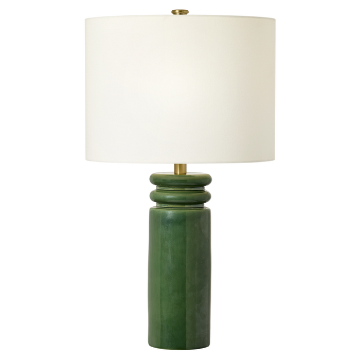 Feikudo Medium Table Lamp, Glossy Light Green