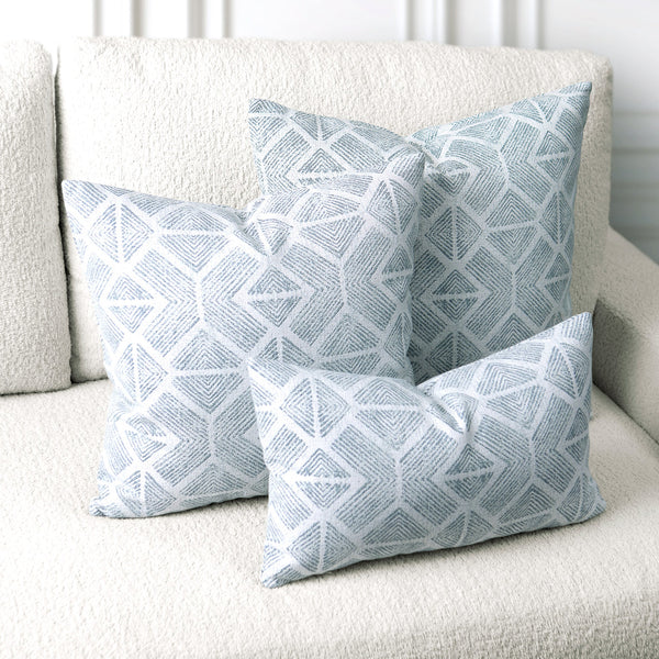 Bakuba Pillow - Stream, 20" x 20"