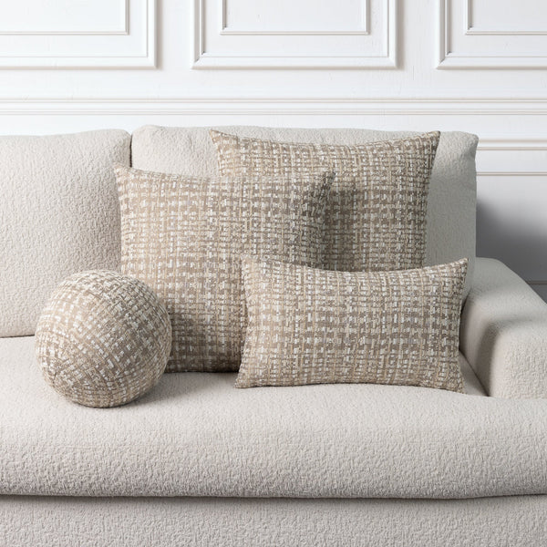 Channel Pillow - Sable, 22" x 22"