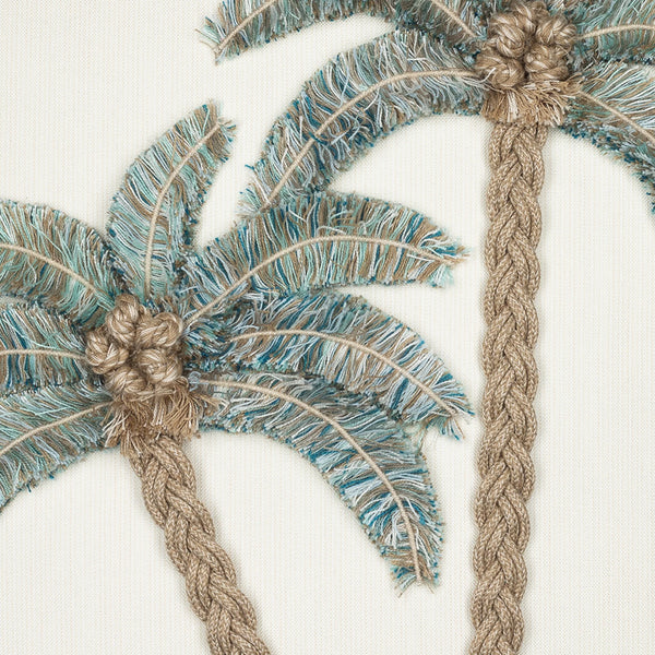 Escape Pillow - Aqua, 22" x 22"