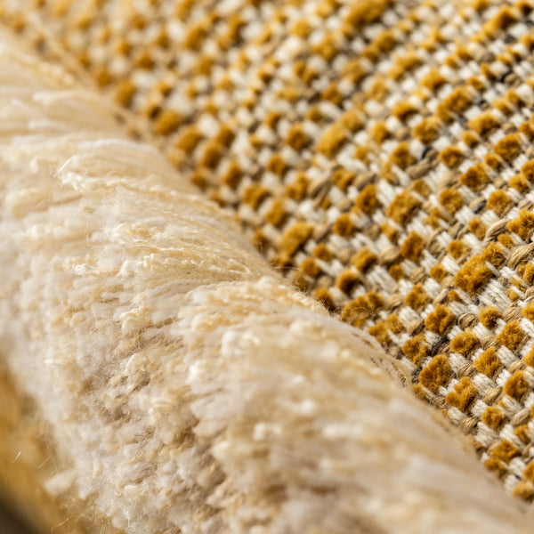 Golden Hour Fringed Lumbar Pillow, 12" x 20"