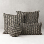 Intertwine Pillow - Ebony, 22" x 22"