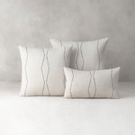 Oblique Lumbar Pillow - Ebony, 12" x 20"