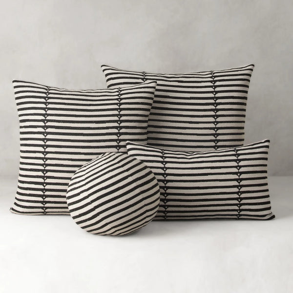 Sincerity Pillow - Ebony, 2 Sizes