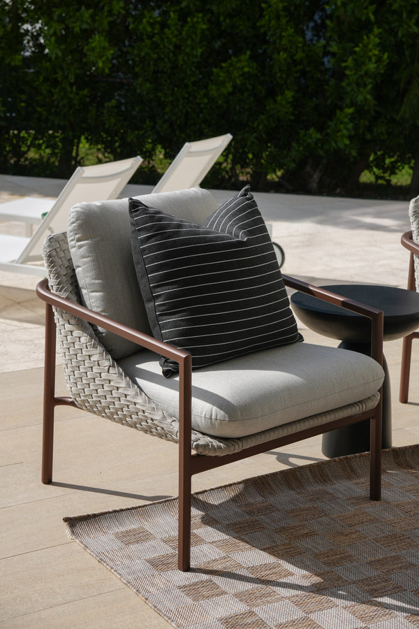 Enjoy Occasional Arm Chair, Bronze Aluminum