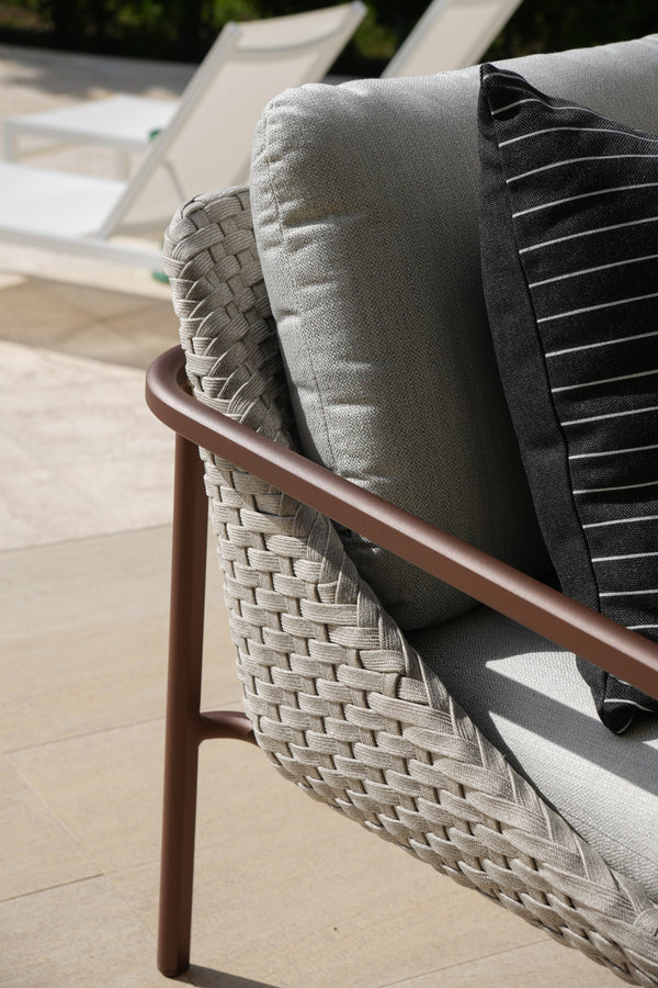 Enjoy Occasional Arm Chair, Bronze Aluminum